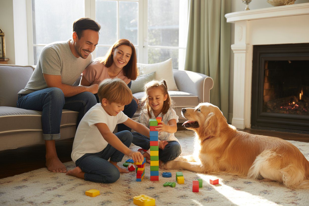 Pet Insurance – Family at Home