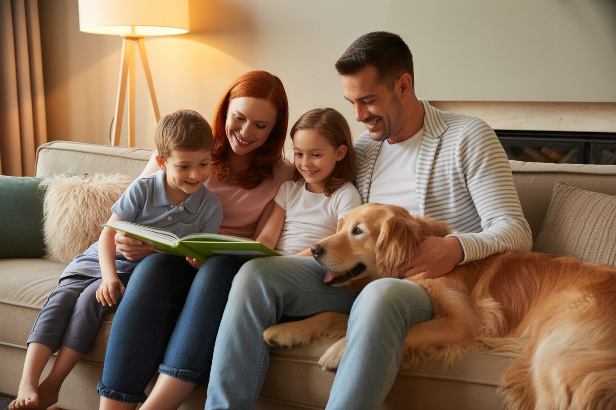 Pet Insurance – Family in Home